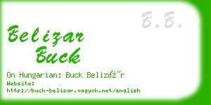 belizar buck business card